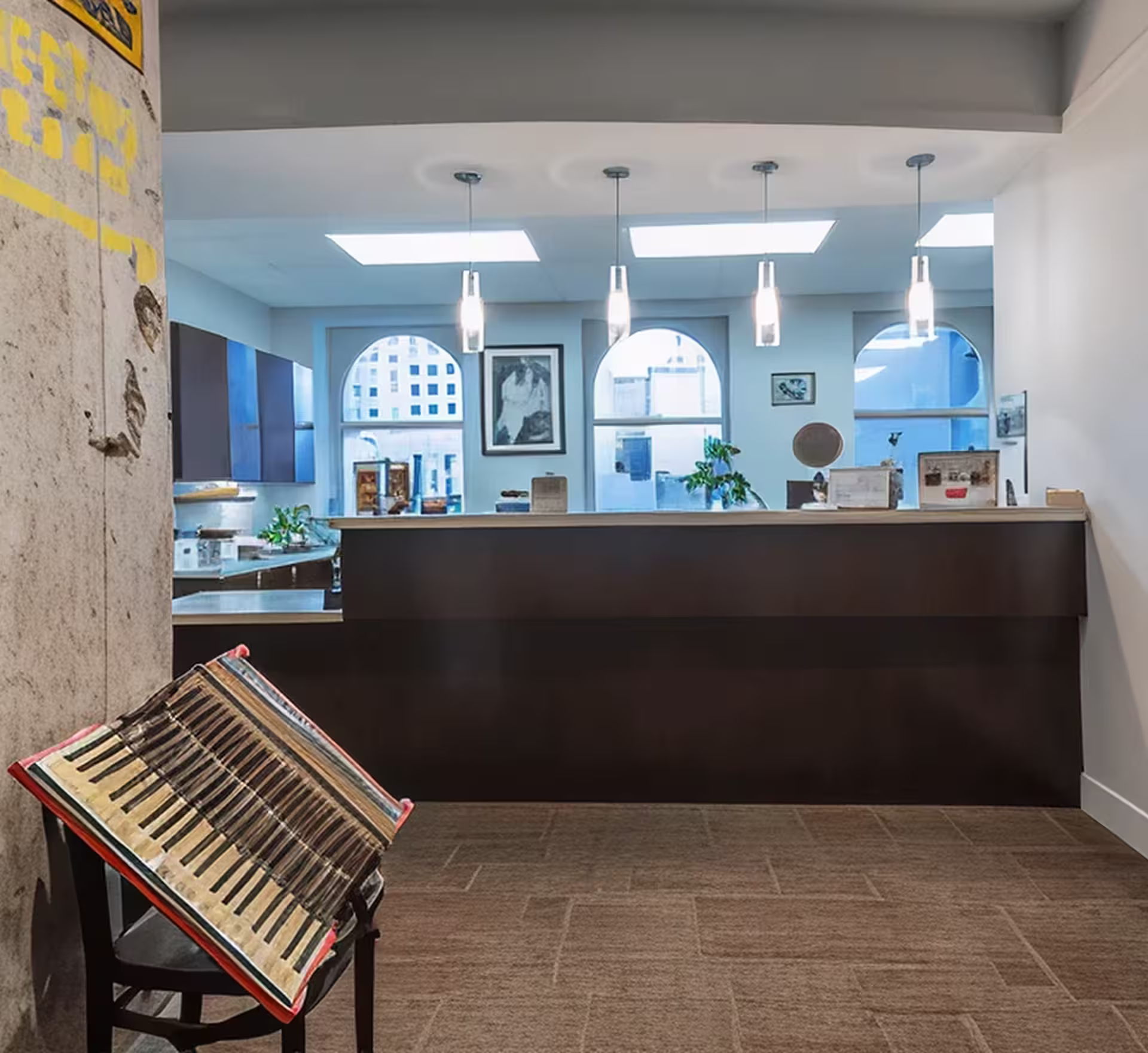 Comfortable reception at our cosmetic dentistry San Francisco office
