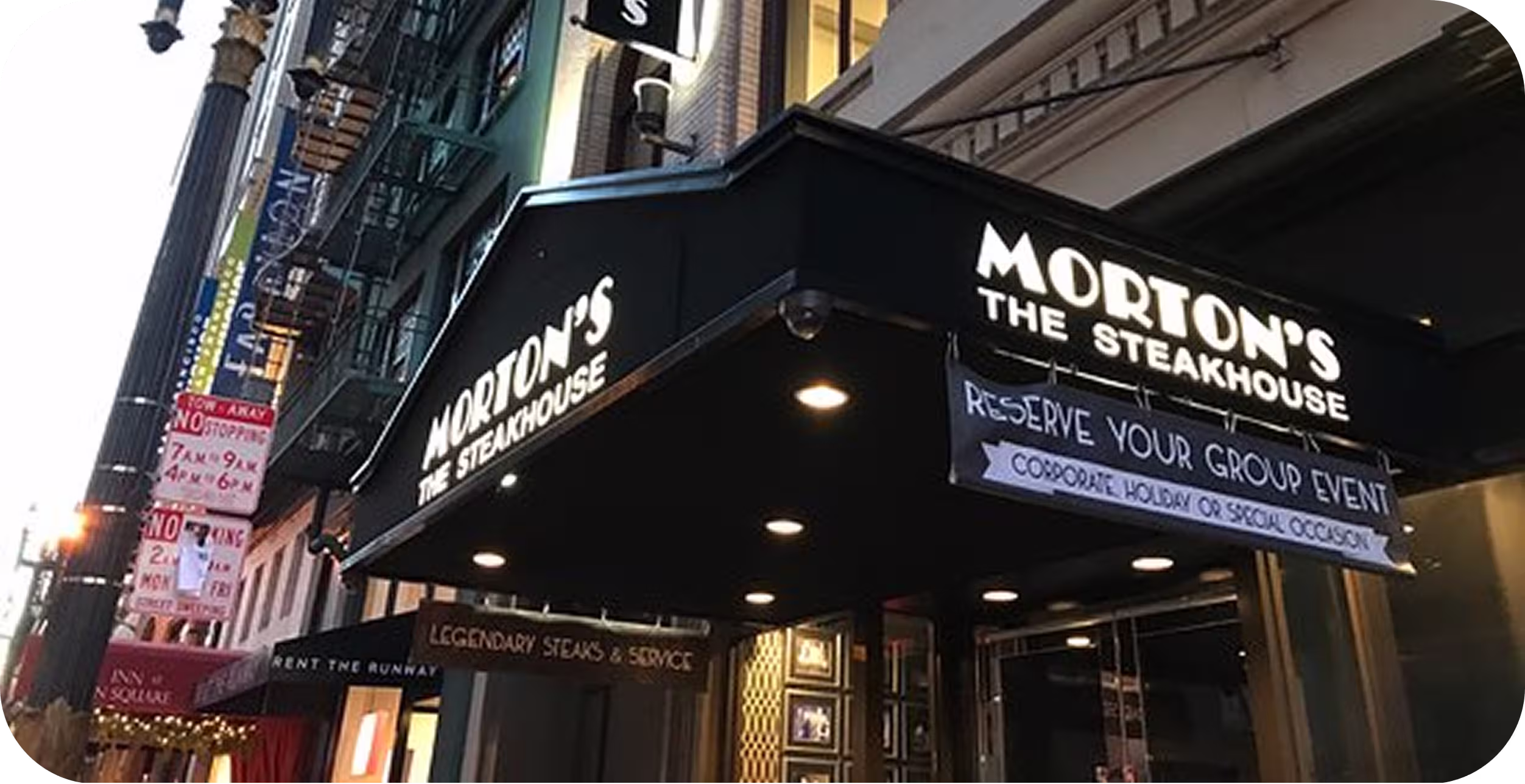 Morton’s The Steakhouse near our Union Square dental office in San Francisco